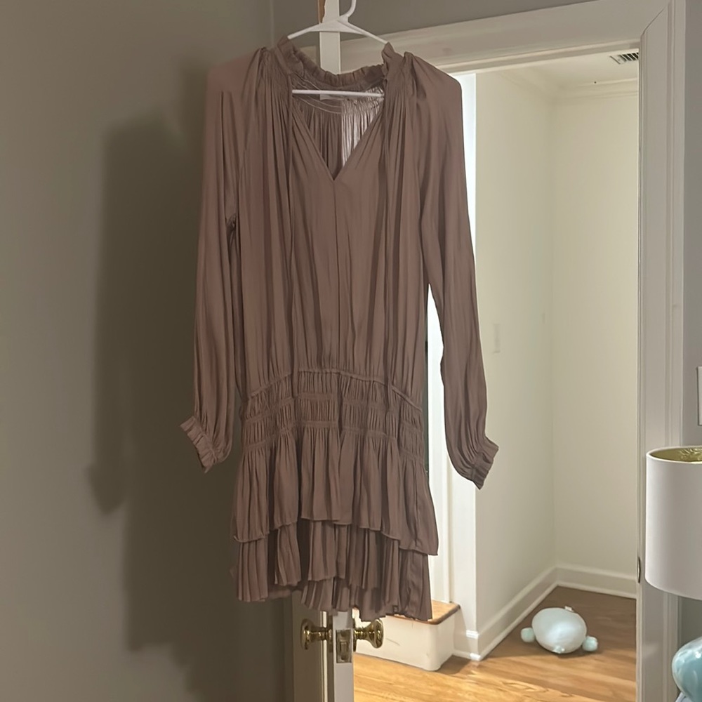 Mustard Seed light pink long sleeve dress
